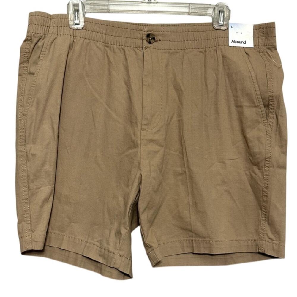 Abound Men's Tan/Khaki Elastic Waist Button/Zip Closure Pockets XXL NWT